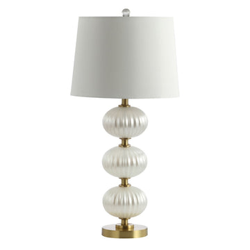Carter 29.7" Glass LED Table Lamp - JONATHAN Y